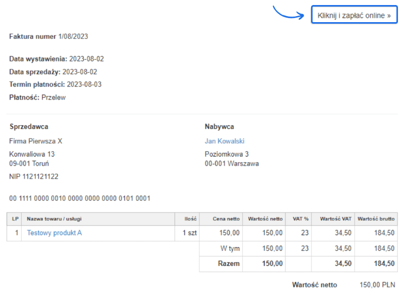 fakturownia autopłatności