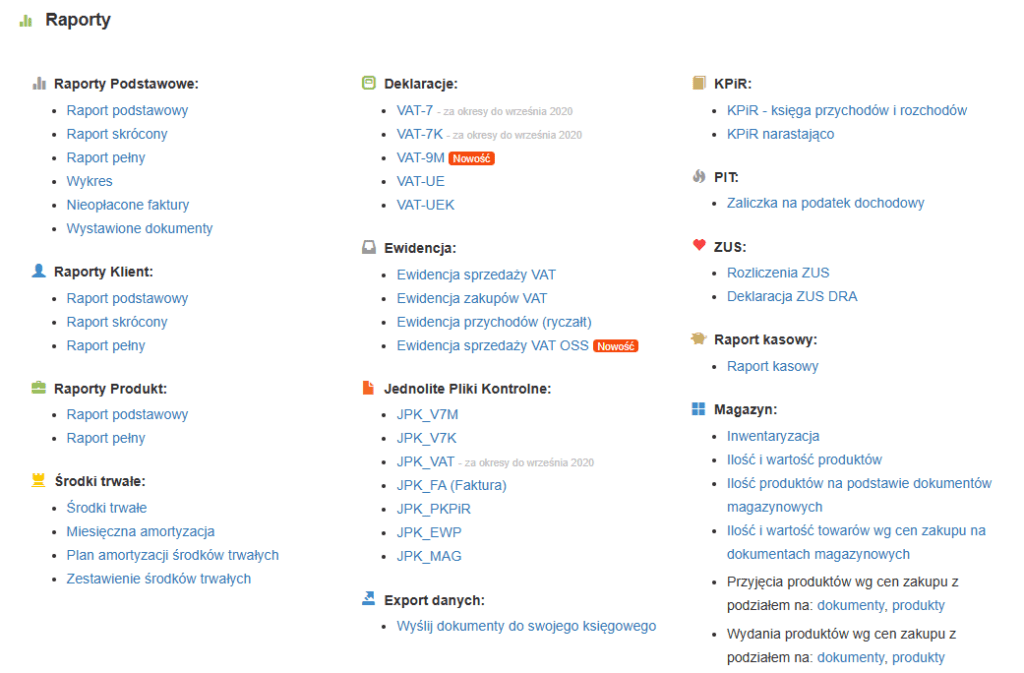 faktura xl interfejs