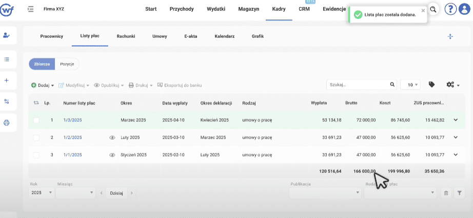wfirma panel kadrowo płacowy