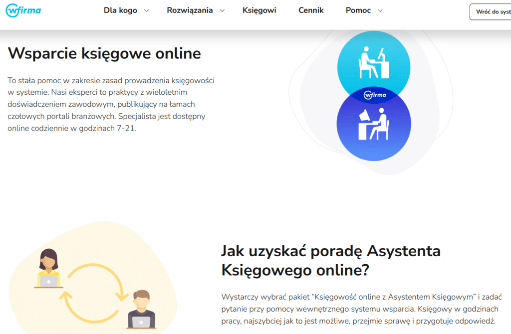 wfirma asystent ksiegowy