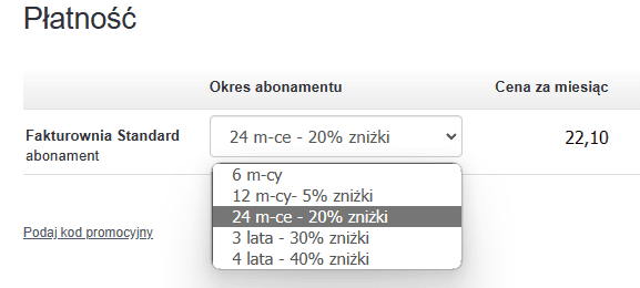 fakturownia płatność