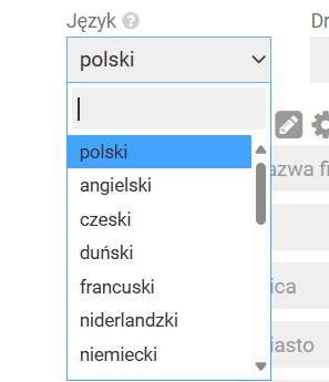 fakturowo języki faktury