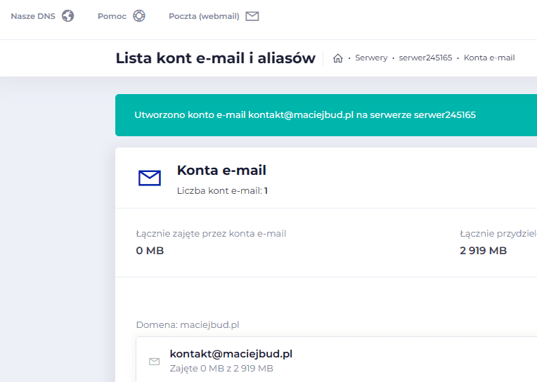 lh własna poczta