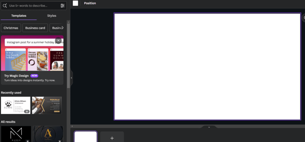 canva jak zrobic wizytowke 1 2