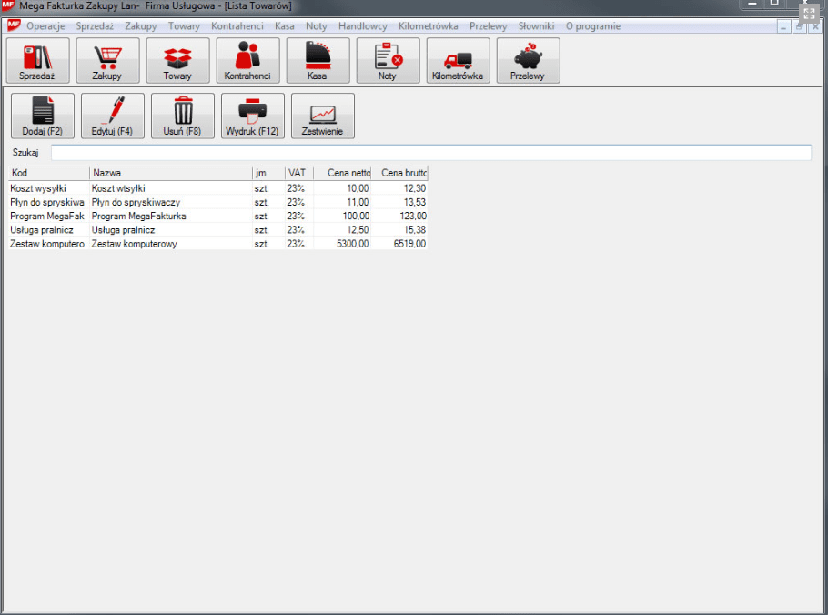 mega fakturka statystyki