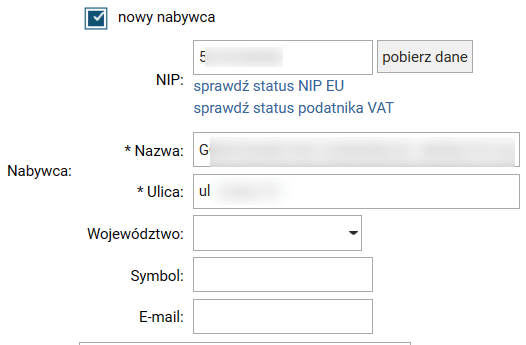 systim wystawianie faktury