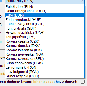 Pakiet Przedsiębiorcy waluty