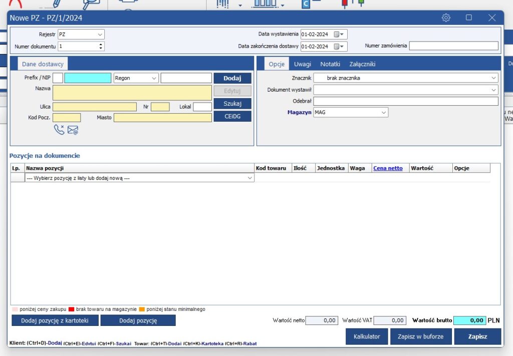 faktura small businesss pro panel