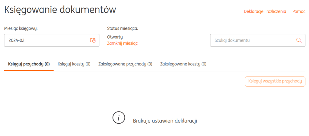 ing księgowanie dokumentów