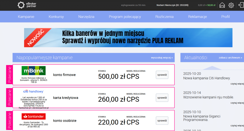 ebrokerpartner panel główny