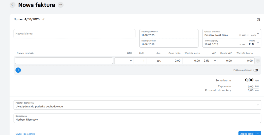 infakt program do faktur